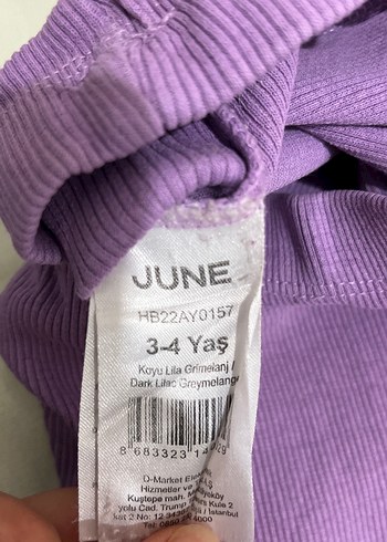 Mor Pembe Triko Kız Taytı - Görsel 3