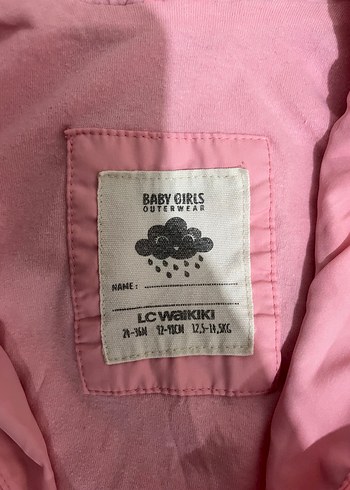 Kız Çocuk Pembe Fermuarlı Yağmurluk - Görsel 2