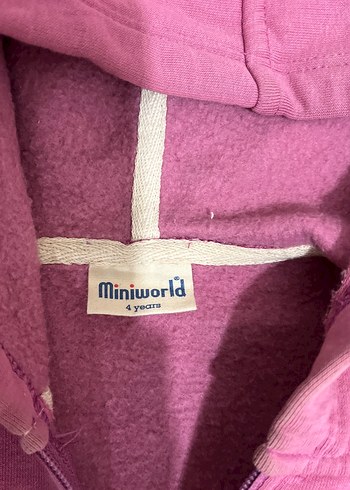 Kız Çocuk Pembe Kapüşonlu Fermuarlı Ceket - Görsel 2