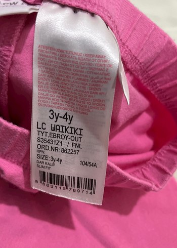 Kız Çocukları Pamuklu Baskılı Tayt ve Pijama - Görsel 3