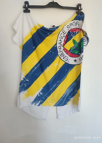 Sarı Baskılı Kısa Kollu Mini Spor Tişört