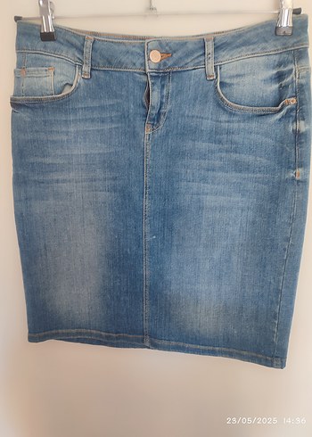Mavi Denim Midi Kadın Etek