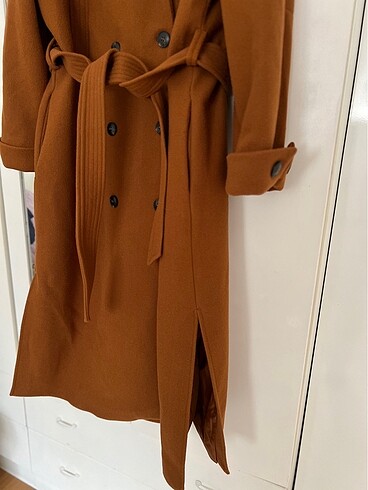 44 Beden kahverengi Renk Koton oversize kaban