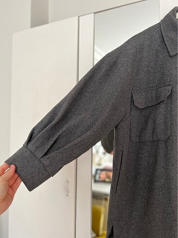 xl Beden gri Renk ZARA Kaban ceket