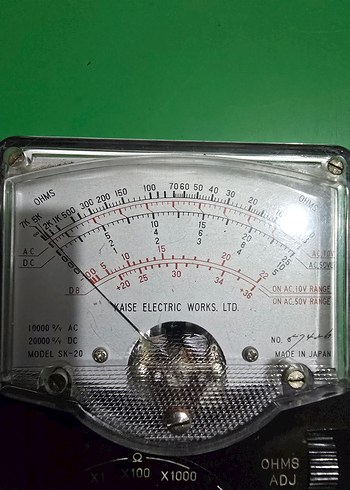 Analog Multimetre Ölçüm Cihazı Siyah - Görsel 4