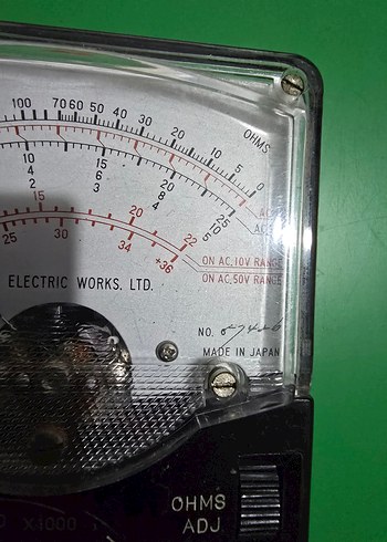 Analog Multimetre Ölçüm Cihazı Siyah - Görsel 5