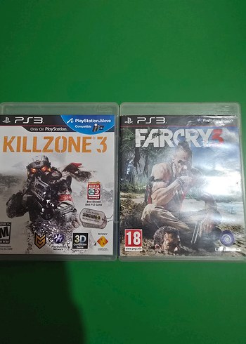 Killzone 3 ve Far Cry 3 PS3 Oyunları