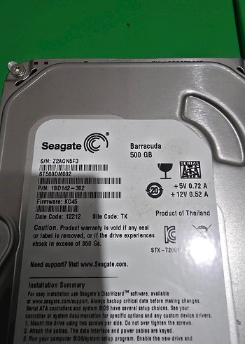 Seagate Barracuda 500 GB Sabit Disk - Görsel 4