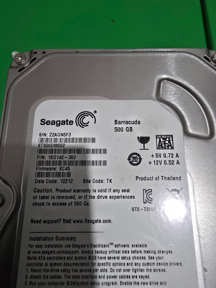 Seagate Barracuda 500 GB Sabit Disk - Görsel 4