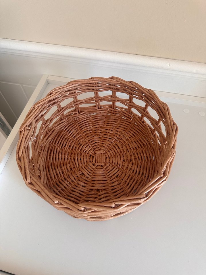 Bej Hasır Depolama Sepeti - Görsel 2