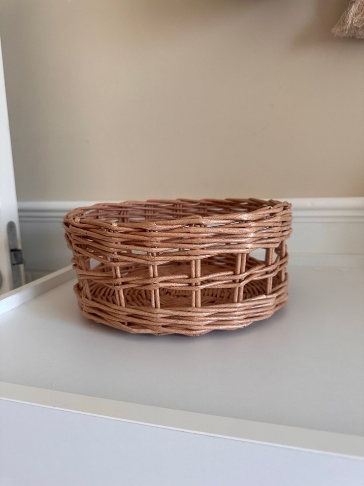 Bej Hasır Depolama Sepeti - Görsel 3