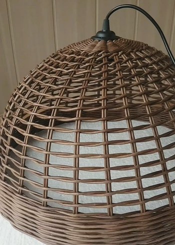 Bej Hasır Örgü Avize - Görsel 3