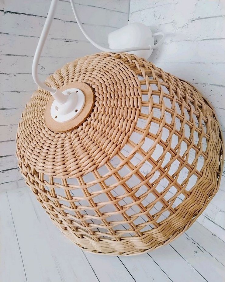 Bej Hasır Örgü Avize - Görsel 2