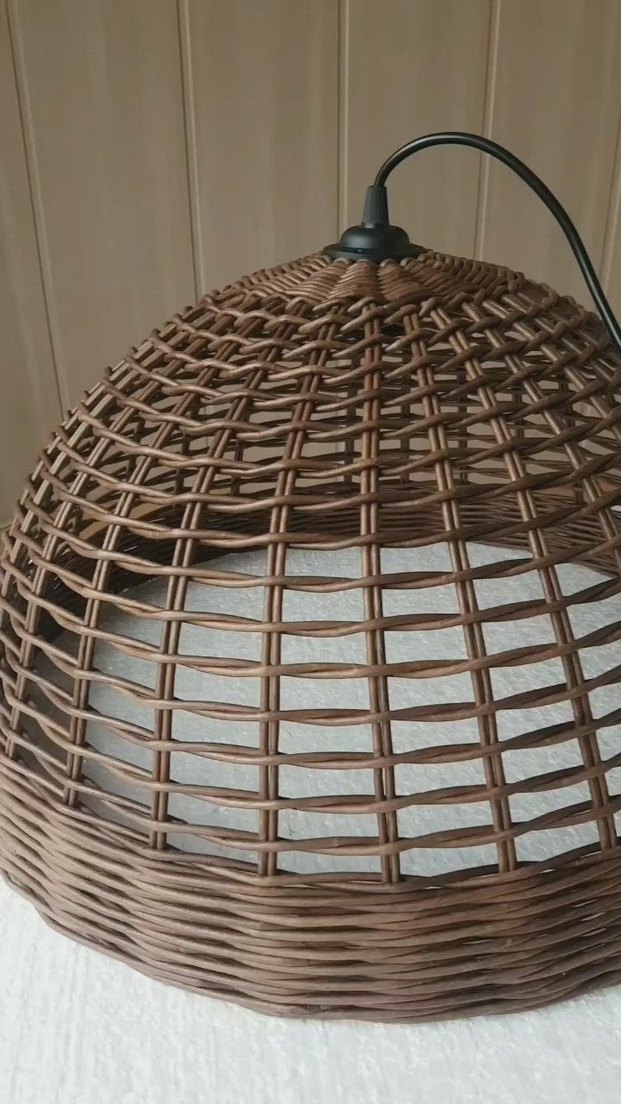 Bej Hasır Örgü Avize - Görsel 3