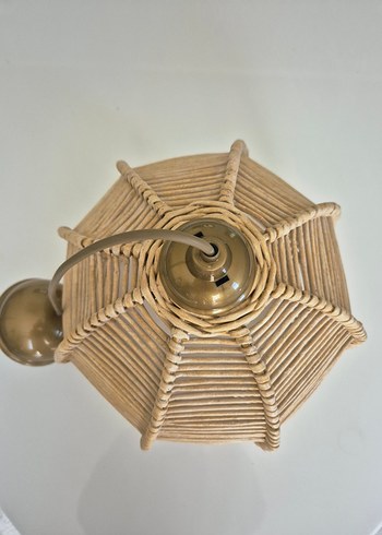 Bej Hasır avize - Görsel 2