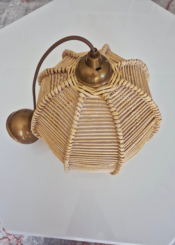 Bej Hasır avize - Görsel 3