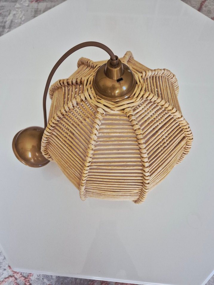 Bej Hasır avize - Görsel 3