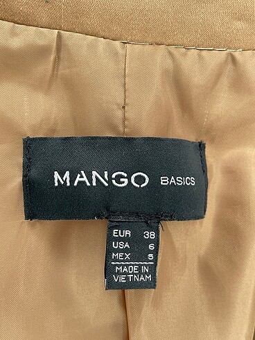 38 Beden kahverengi Renk Mango Blazer %70 İndirimli.
