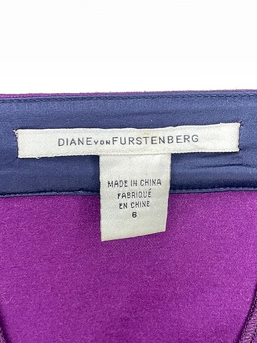 36 Beden mor Renk Diane Von Furstenberg Kısa Elbise %70 İndirimli.
