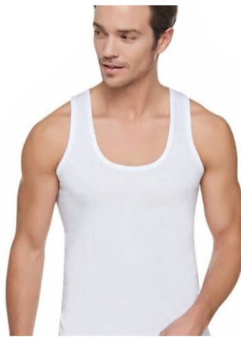 Beyaz tutku Erkek Atlet, - Görsel 2