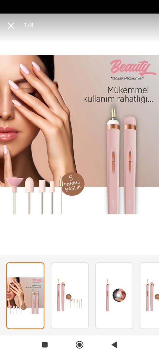 Pembe Manikür ve Pedikür Seti - Görsel 2