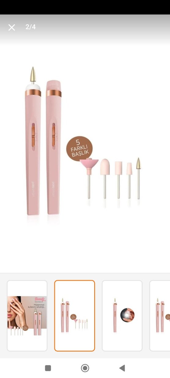 Pembe Manikür ve Pedikür Seti - Görsel 3