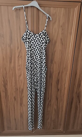 Siyah beyaz tulum  - Görsel 4