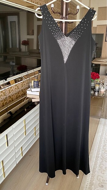 Vintage siyah elbise