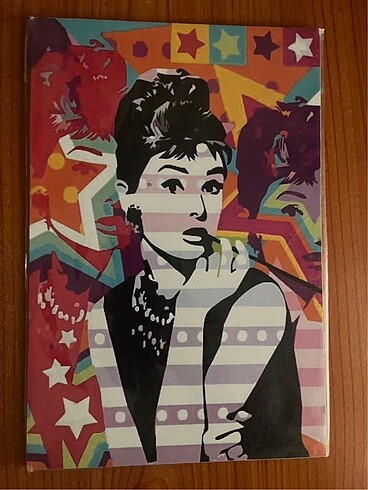 Audrey Hepburn Wooden Poster