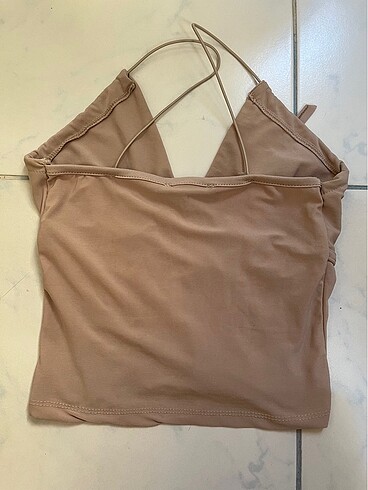 m Beden ZARİF NUDE CROP TOP - CORSET DETAYLI