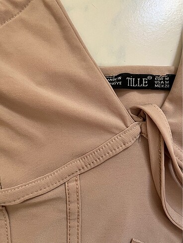 Diğer ZARİF NUDE CROP TOP - CORSET DETAYLI