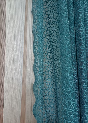 Fransız dantelli fon perde - Görsel 2