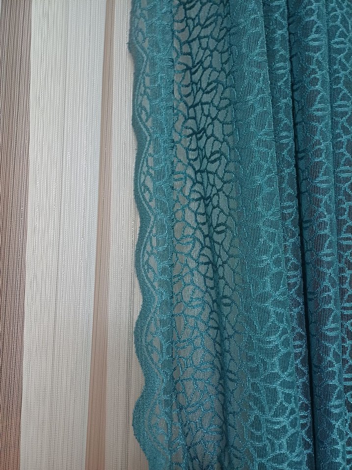 Fransız dantelli fon perde - Görsel 2