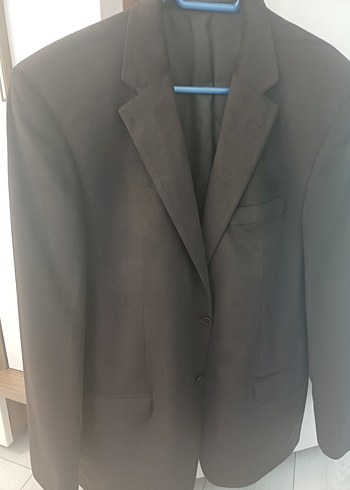 Erkek kahverengi Düğmeli Takım Elbise Ceketi - Görsel 2