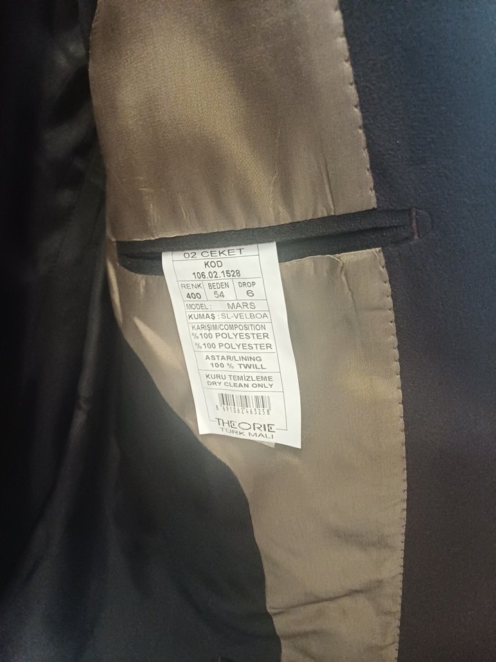 Erkek kahverengi Düğmeli Takım Elbise Ceketi - Görsel 4