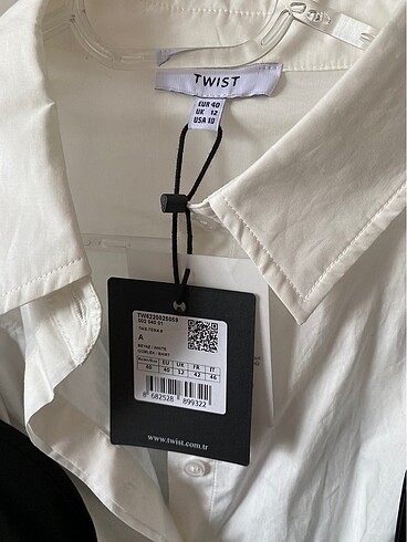 l Beden Twist büstiyer aksesuarlı gömlek