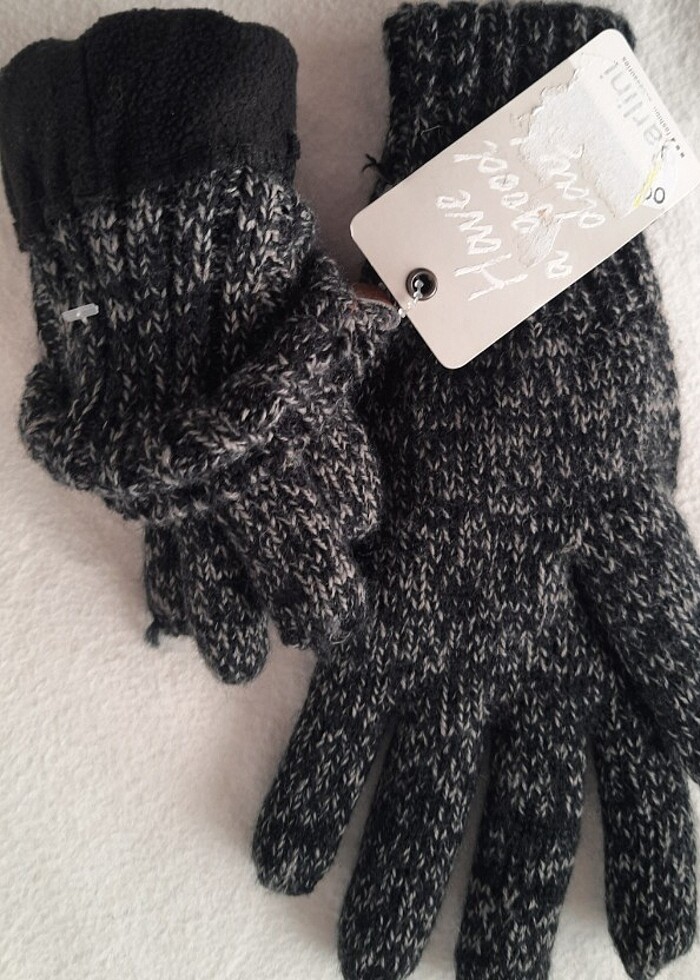 6-7 yaş erkek çocuk yün eldiven - Görsel 2