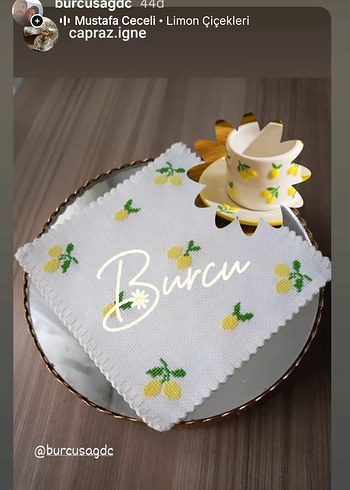 kahve sunum peçetesi