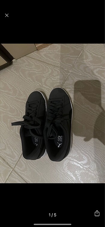 puma koyu gri antrasit spor ayakkabı sneaker