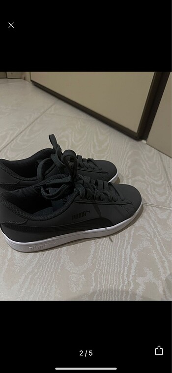 Puma puma koyu gri antrasit spor ayakkabı sneaker