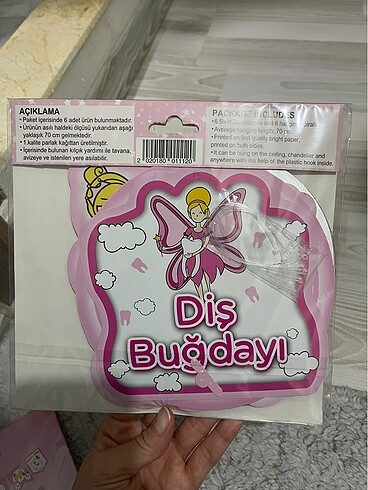 Diş buğdayı seti kız bebek