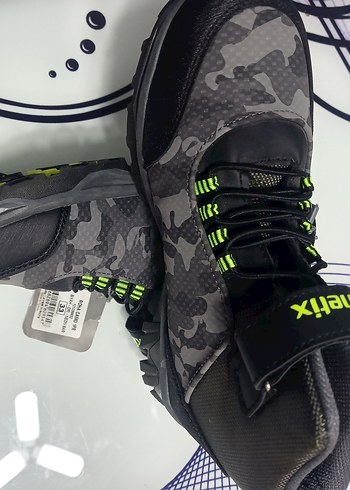 Kinetix Gri Kamuflaj Desenli Erkek Çocuk Spor Ayakkabı
