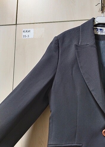 Koyu gri blazer