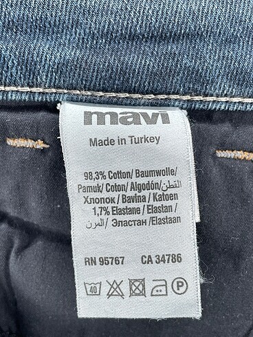 27 Beden çeşitli Renk Mavi Jeans Jean / Kot %70 İndirimli.