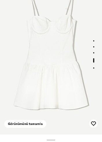 Bershka beyaz elbise