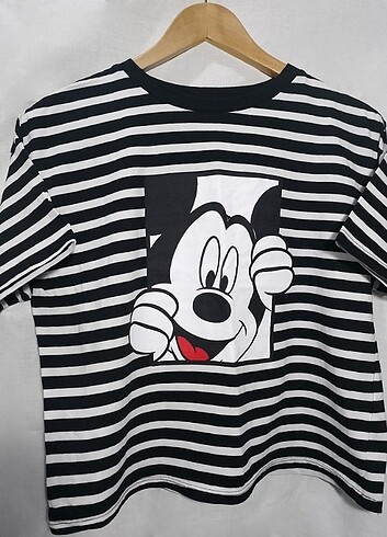 DeFacto Young Lisanslı Mickey Mouse Kısa Kollu T-shirt 