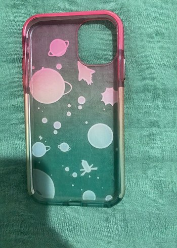 Parlak Yüzeyli Çok Renkli Uzay Temalı Telefon Kılıfı - Görsel 2