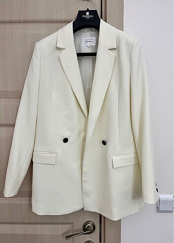 s Beden beyaz Renk Beyaz blazer ceket