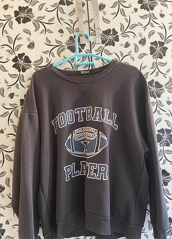 Bisiklet yaka sweatshirt