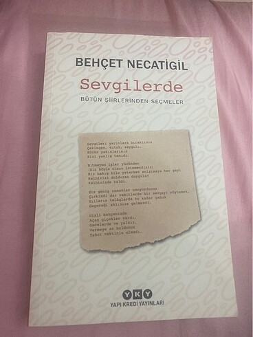 behçet necatigil sevgilerde